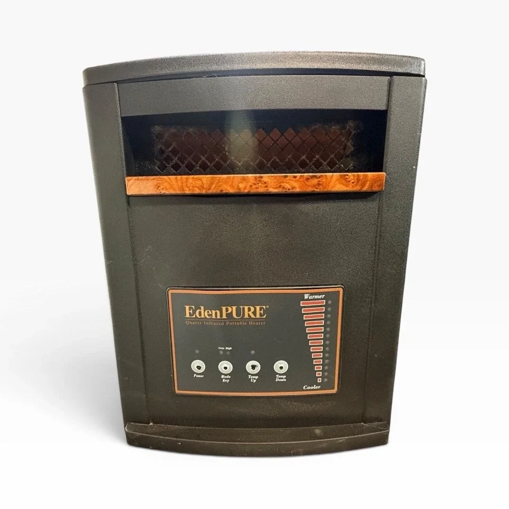 EdenPURE GEN3 Quartz Infrared Portable Floor Heater w/ Timer Black/Brown